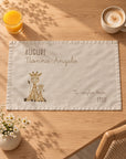 Set de table plastifié avec dédicace personnalisée