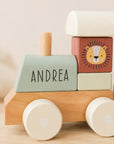 Trenino Legno Zoo Sage Personalizzato