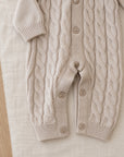 Tutina Misto Lana Treccia Beige