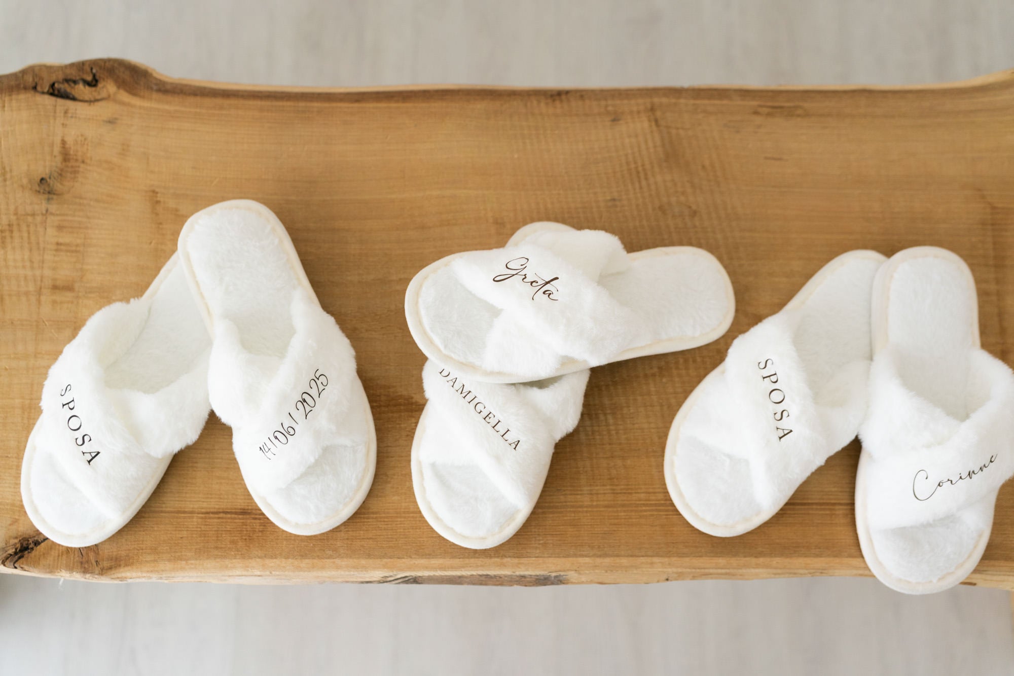 DUESI Pantofole da Sposa da Sposa Pigiama da Sposa Festa Decorazione da Damigella d'Onore Pantofola USA e Getta per Hotel DUESI Pantofole da Sposa da Sposa Pigiama da Sposa Festa Decorazione da Damigella d'Onore Pantofola USA e Getta per Hotel