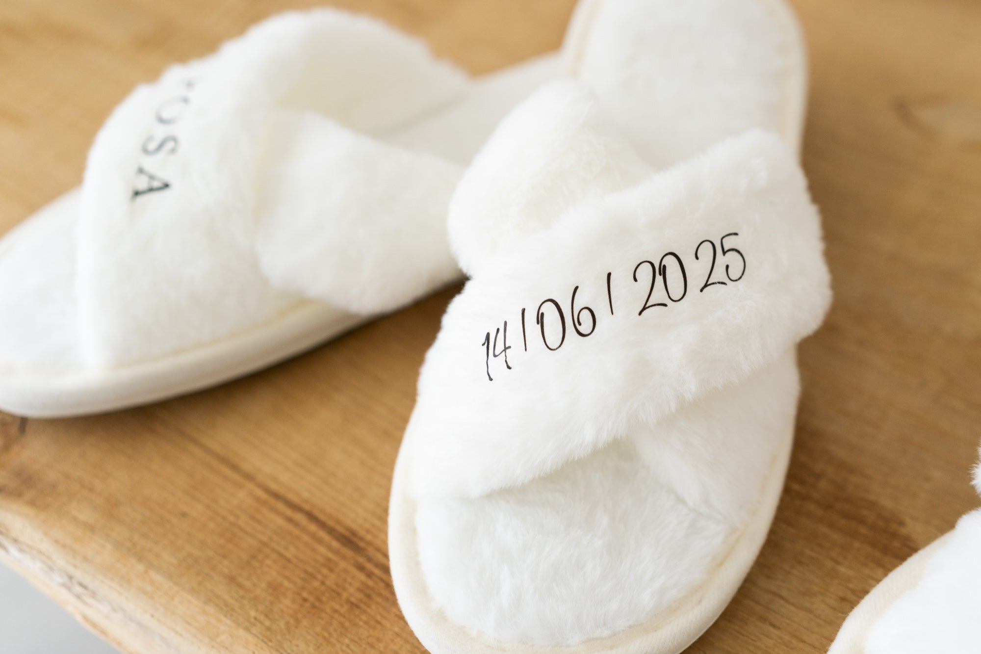Pantofole sposa e damigelle personalizzate