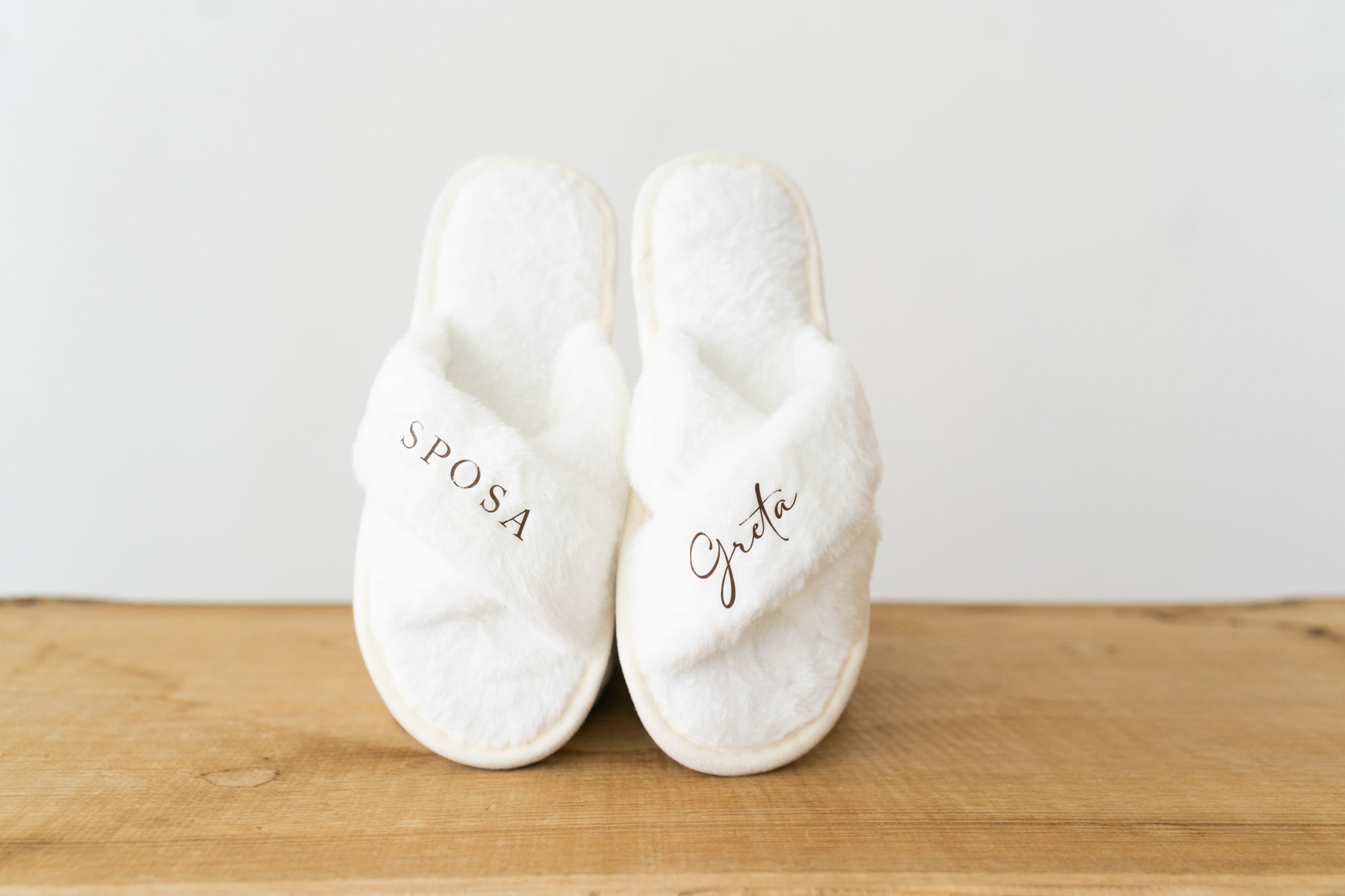 Pantofole sposa e damigelle personalizzate