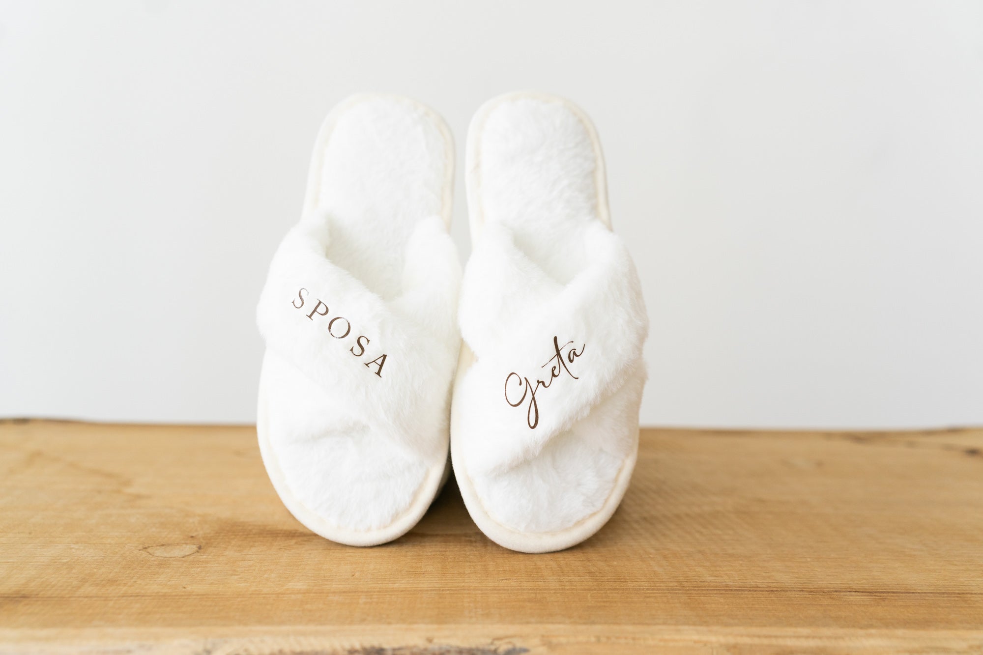 Pantofole sposa e damigelle personalizzate