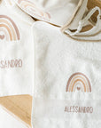 Set Bavaglino + Asciugamano + Sacca colore natural